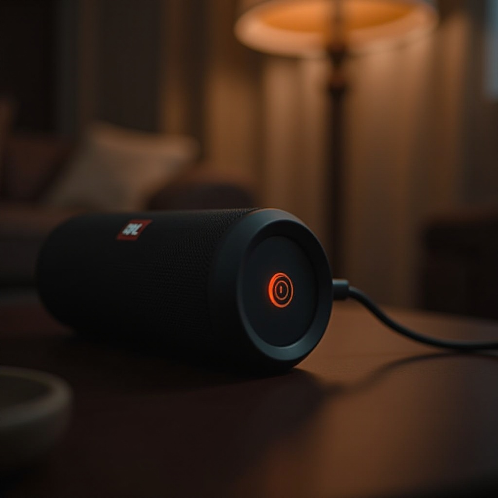 cara mengetahui apakah speaker JBL sedang mengisi daya