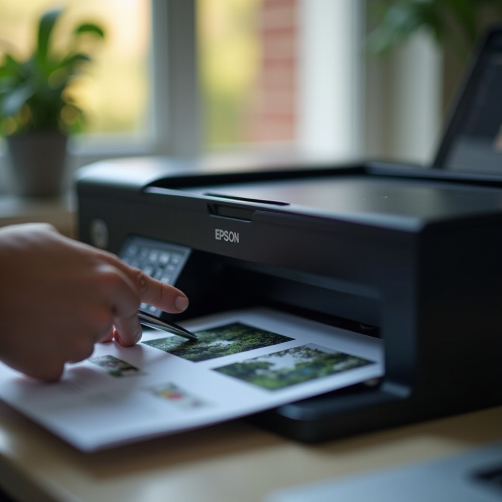 epson-tulostin on sumea