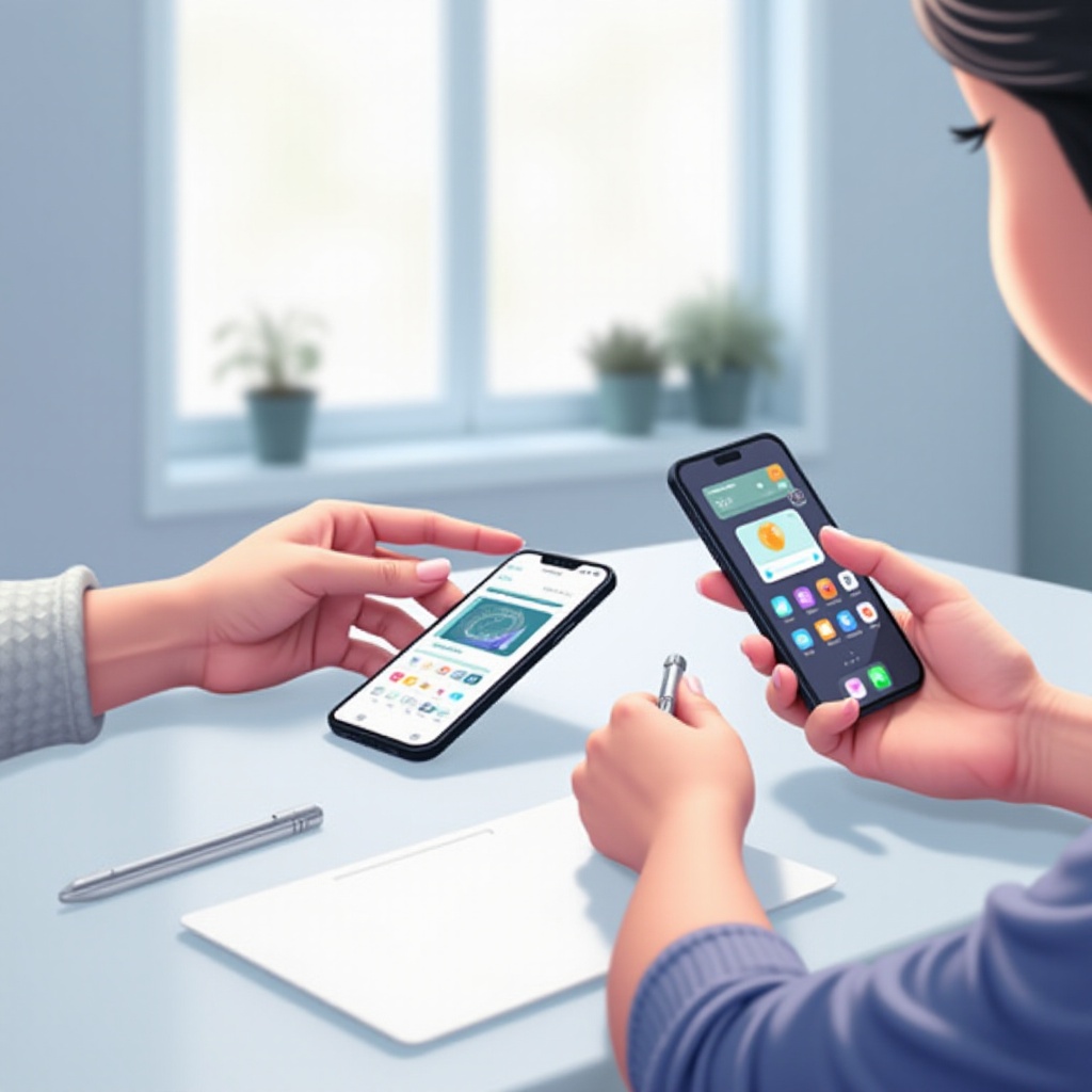 サムスンからアイフォンに動画を送る