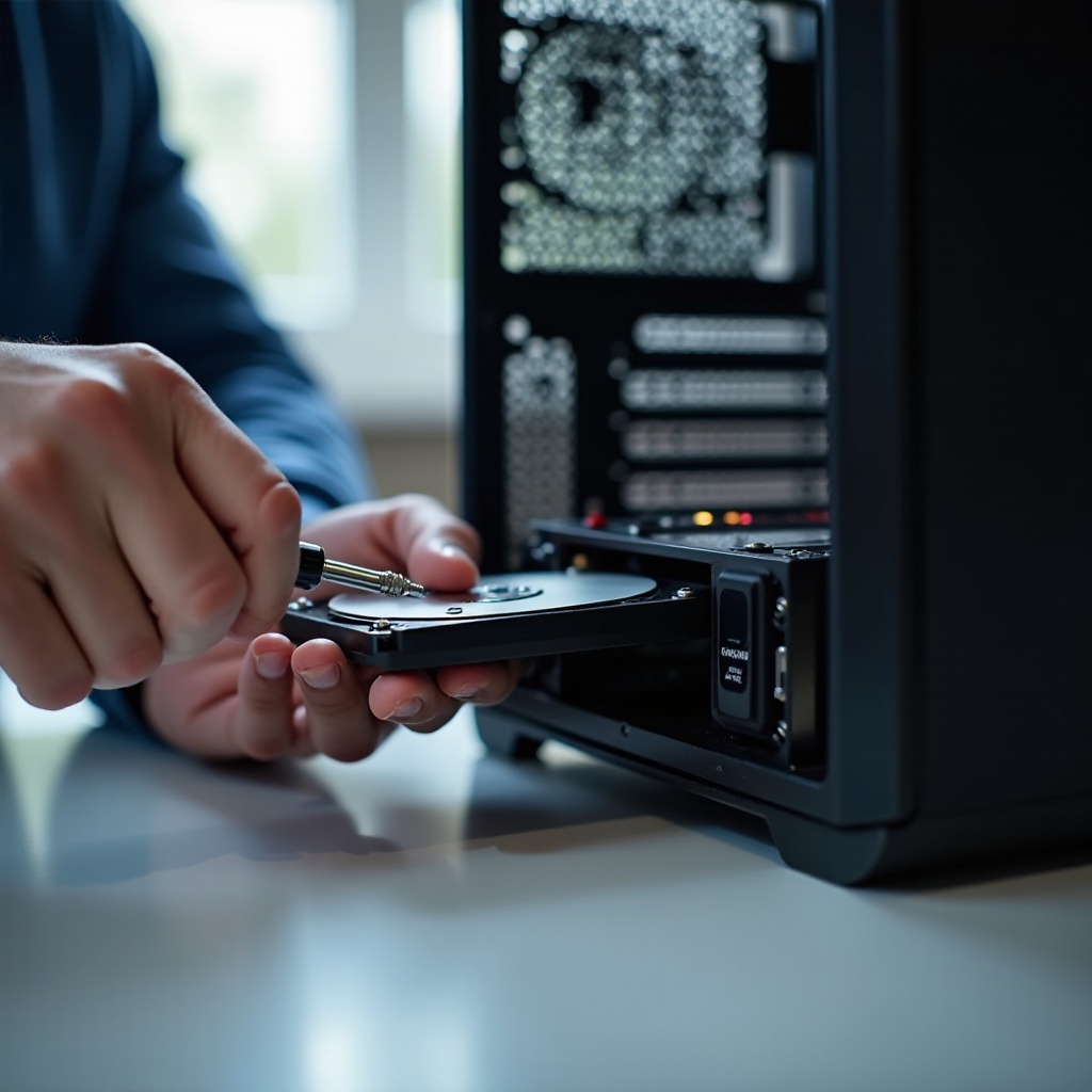 verwijder een harde schijf uit een computer