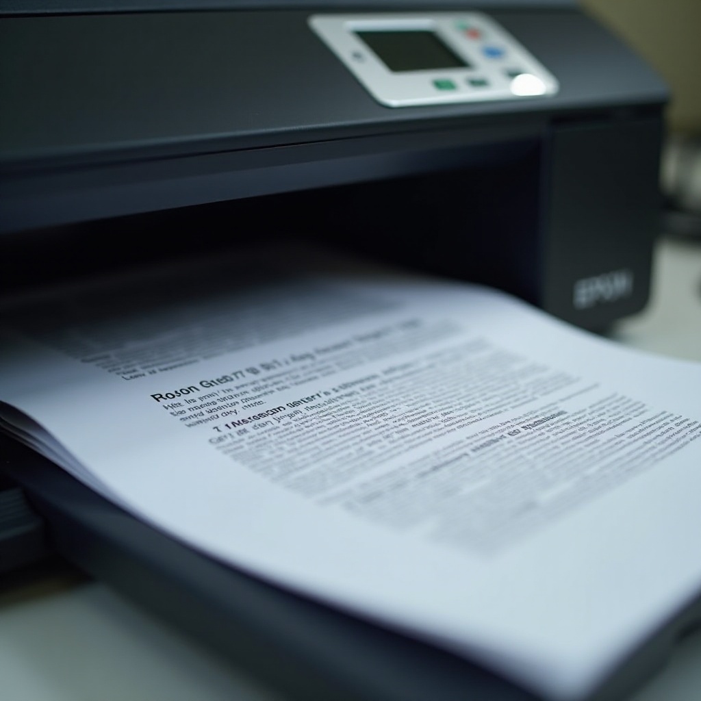 epson printer blurry