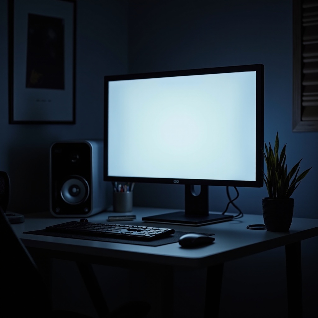 monitor blijft niet aan