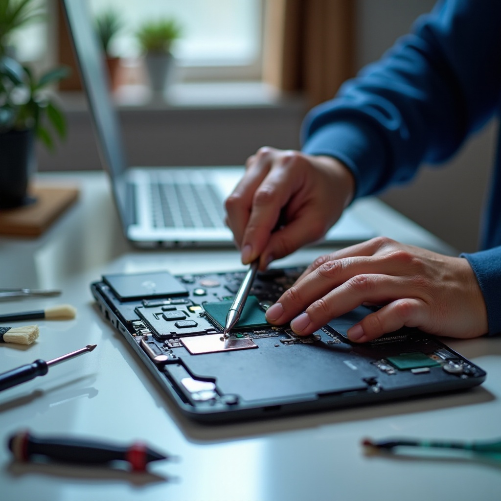 물 손상 노트북