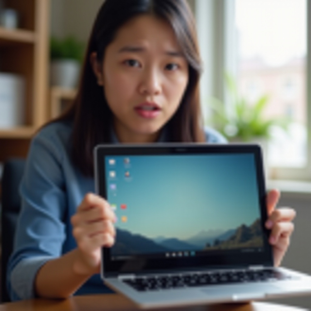 Chromebook vast in tabletmodus