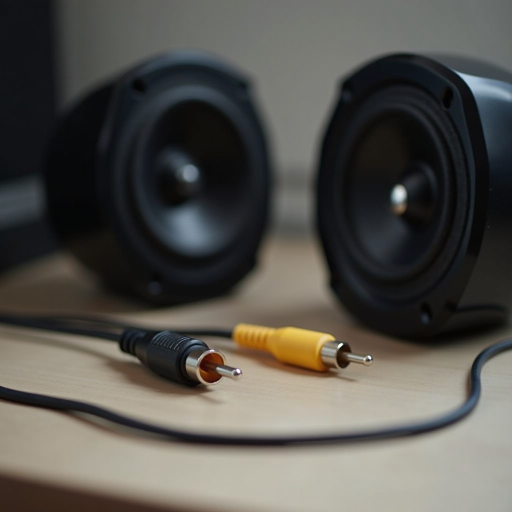 Wired speakers converteren naar RCA-stekker