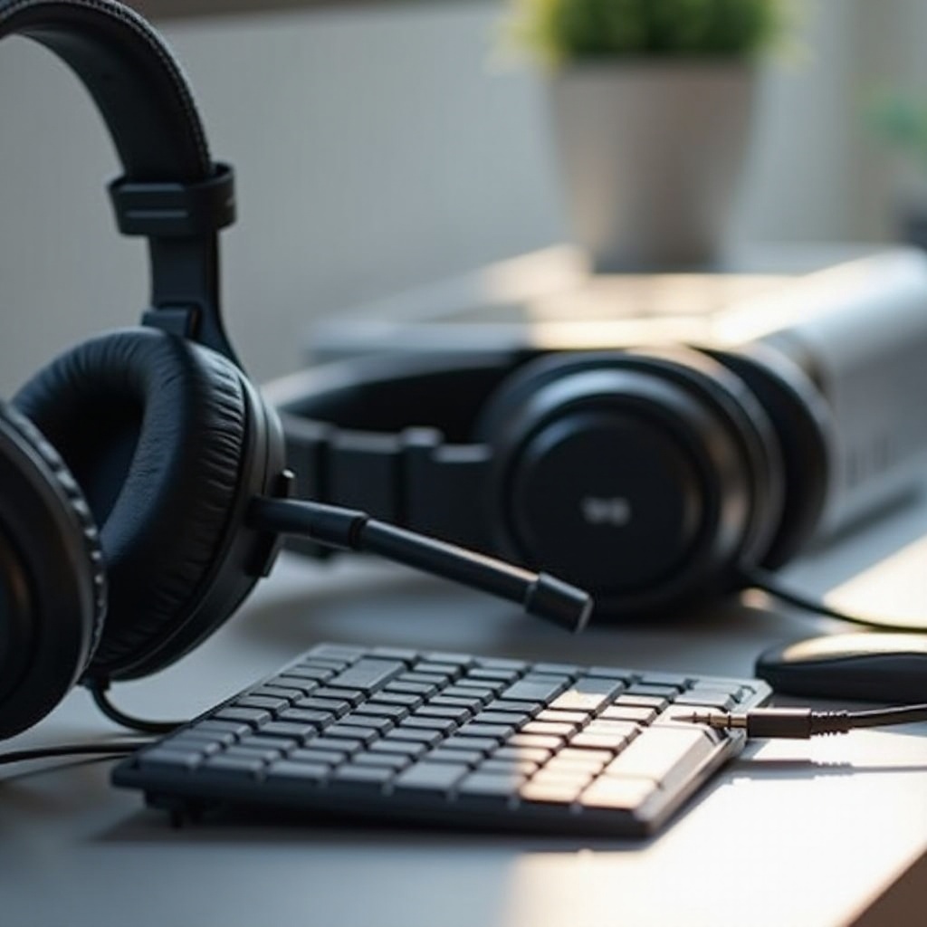 do i use headset or headphones jack on pc amp