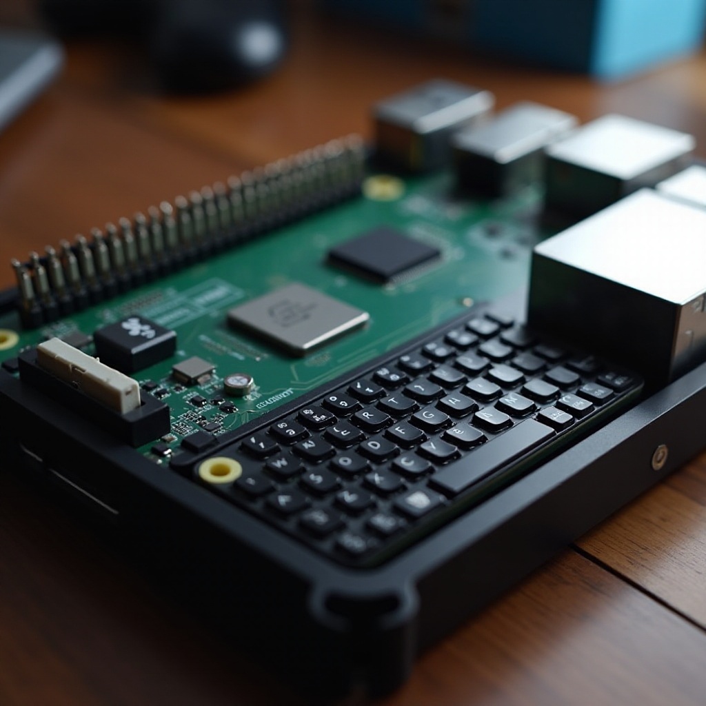 แป้นพิมพ์แบล็กเบอร์รี่พร้อมเคสสำหรับราสเบอร์รี่พาย