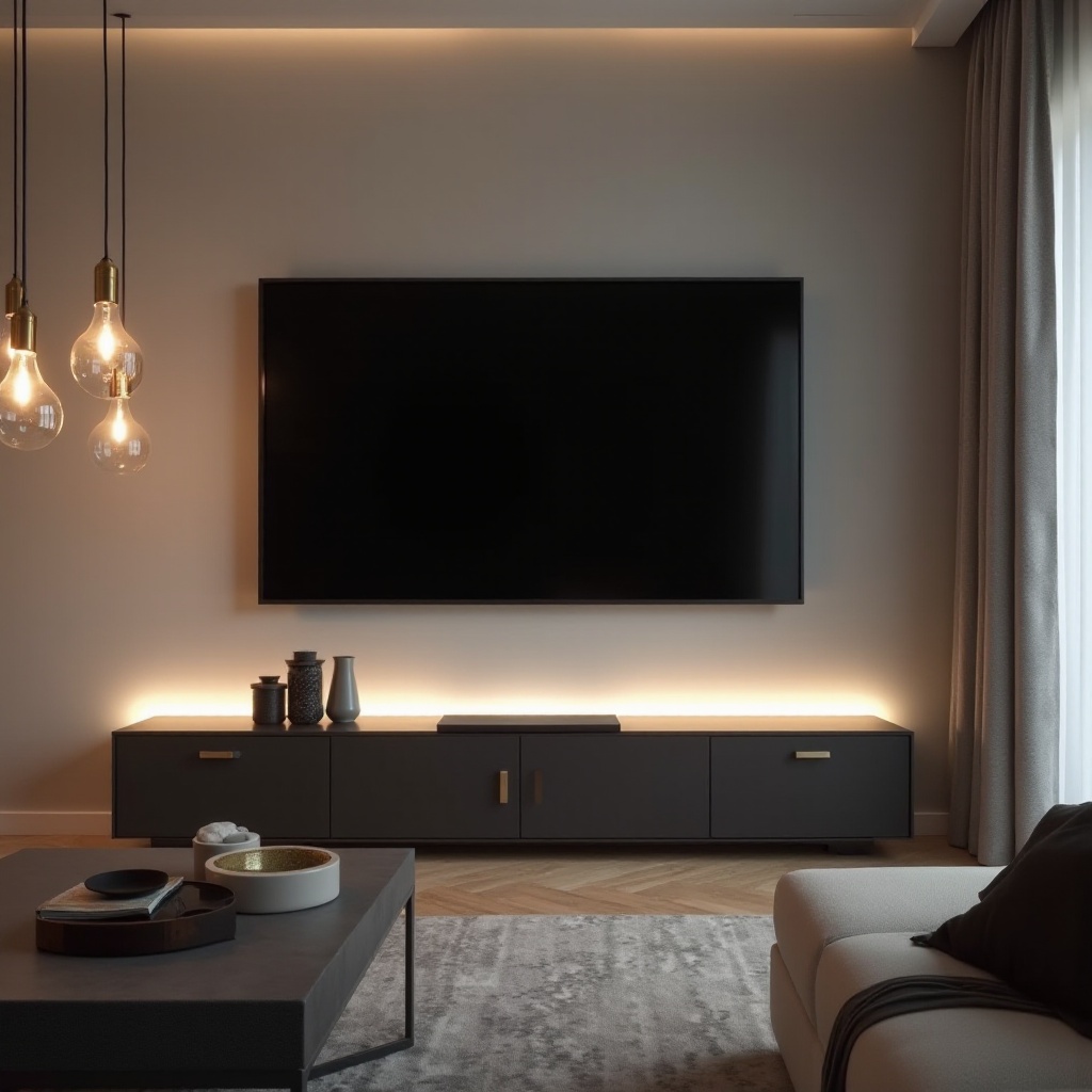 cienki telewizor do montażu na ścianie