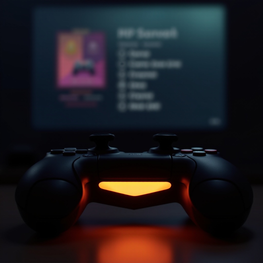 PS5-controller knippert twee keer oranje
