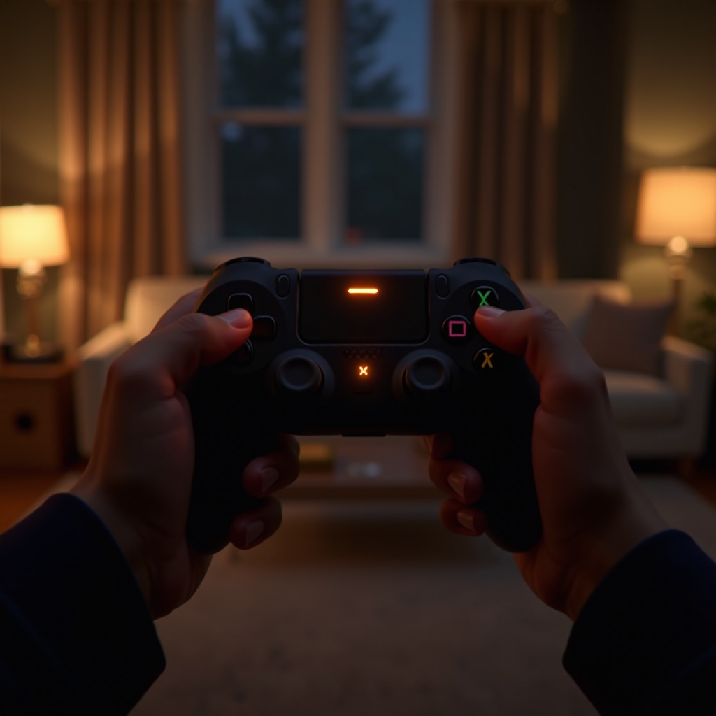 PS5-ohjain vilkkuu oranssina 2 kertaa