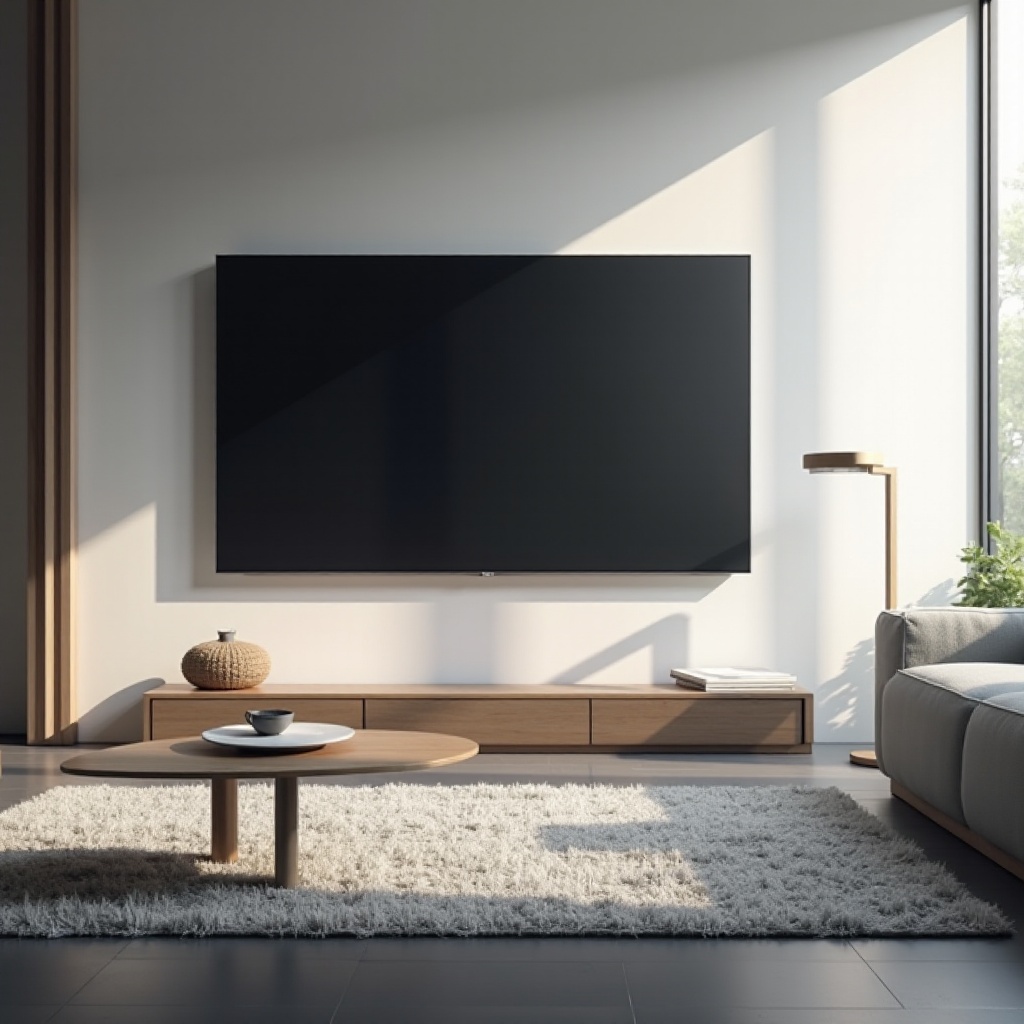 벽걸이용 얇은 TV