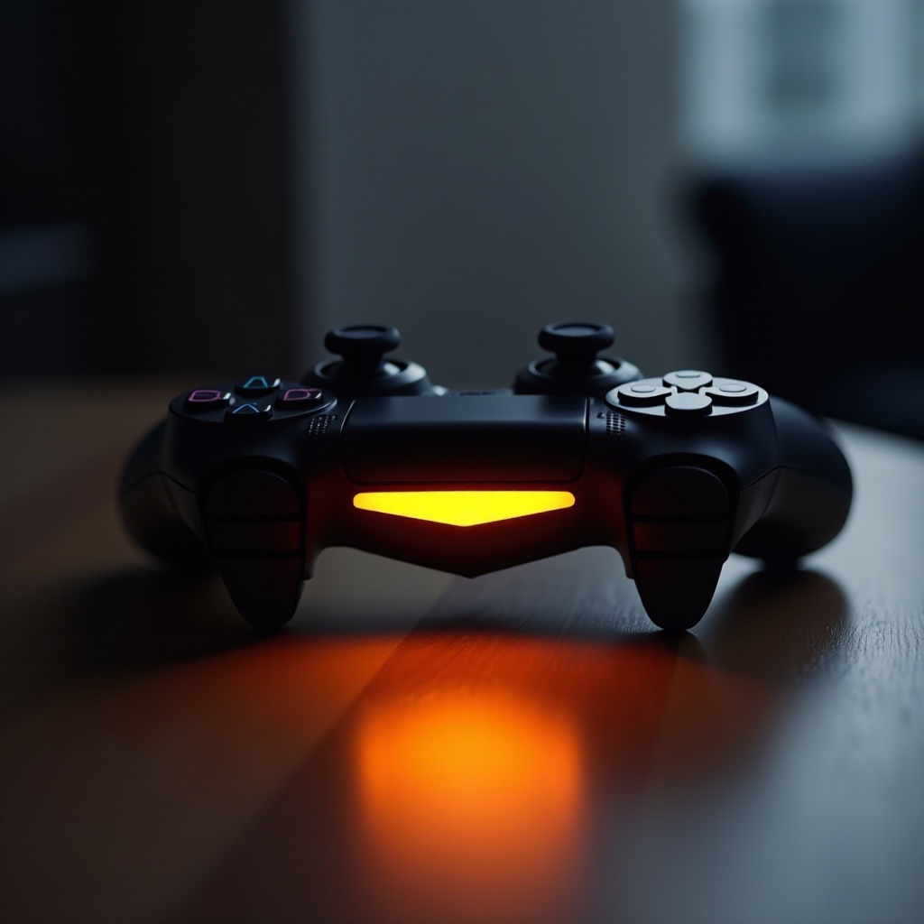 ps5 controller blinking orange 2 times