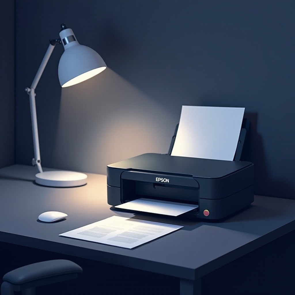 エプソンプリンターがぼやけている