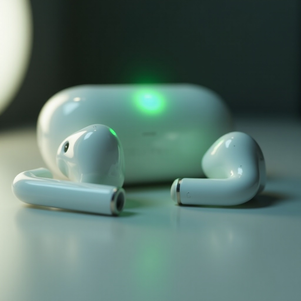 AirPod กระพริบสีเขียว
