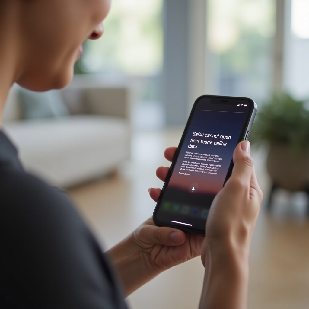 safari not working on iphone with cellular data